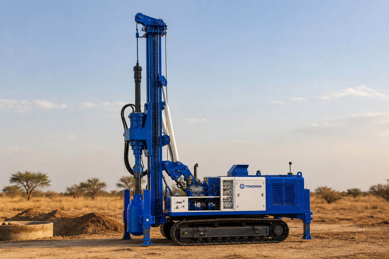 TSHC-600 drilling rig at a project site